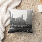 シカゴレールヤードダウンタウン鉄道 クッション (ブランケット)