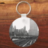 シカゴレールヤードMichigan Avenue 1960の写真 キーホルダー (正面)