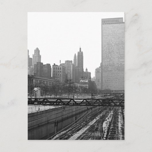 シカゴレールヤードMichigan Avenue 1960の写真 ポストカード (正面)