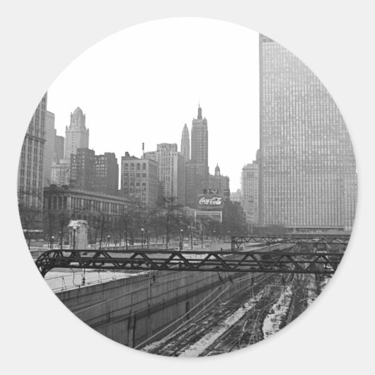 シカゴレールヤードMichigan Avenue 1960の写真 ラウンドシール (正面)
