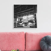 シカゴワバッシュアベニュー1961年5月セントラルカメラカー キャンバスプリント (インサイチュ (リビング))