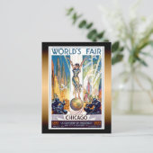 シカゴワールドズフェア1933 -ヴィンテージレトロアールデコ ポストカード (スタンド正面)
