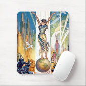 シカゴワールドズフェア1933 -ヴィンテージレトロアールデコ マウスパッド (マウス)
