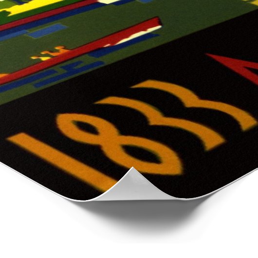 シカゴワールドフェアヴィンテージ旅行 ポスター (角)