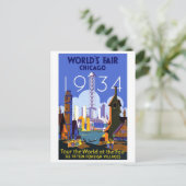 シカゴワールドフェア1934ヴィンテージ旅行はがき ポストカード (スタンド正面)