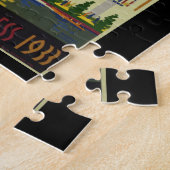 シカゴワールドフェア・ヴィンテージ・ポスター1933 ジグソーパズル (側面)