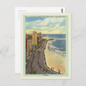 シカゴヴィンテージオークセントレークショアドライブ ポストカード (正面/裏面)