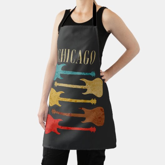 シカゴヴィンテージギターズコンサートフェスティバルお土産 エプロン (インサイチュ)