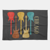 シカゴヴィンテージギターズコンサートフェスティバルお土産 キッチンタオル (横)