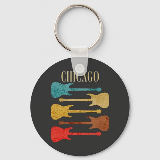 シカゴヴィンテージギターズコンサートフェスティバルお土産 キーホルダー (正面)