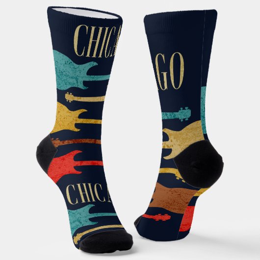 シカゴヴィンテージギターズコンサートフェスティバルお土産 ソックス (傾斜あり)