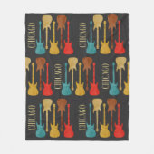 シカゴヴィンテージギターズコンサートフェスティバルお土産 フリースブランケット (正面)