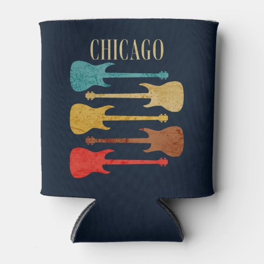 シカゴヴィンテージギターズコンサートフェスティバルお土産 缶クーラー (正面)