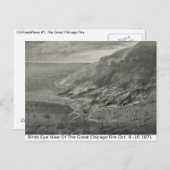 シカゴヴィンテージビュー、素晴らしザシカゴファイア ポストカード (正面/裏面)