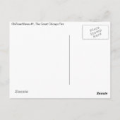 シカゴヴィンテージビュー、素晴らしザシカゴファイア ポストカード (裏面)