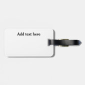 シカゴヴィンテージレトロサンセットスカイライン ラゲッジタグ (裏面横)