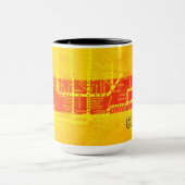 シカゴヴィンテージ地下鉄マップサウスウエストカラーズトレイン マグカップ (中央)