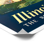 シカゴヴィンテージ旅行ポスター ポスター (角)