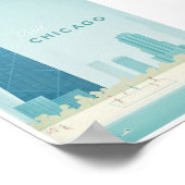 シカゴヴィンテージ旅行ポスター ポスター (角)