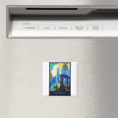 シカゴヴィンテージ旅行ポスター マグネット (インサイチュ (食洗機))