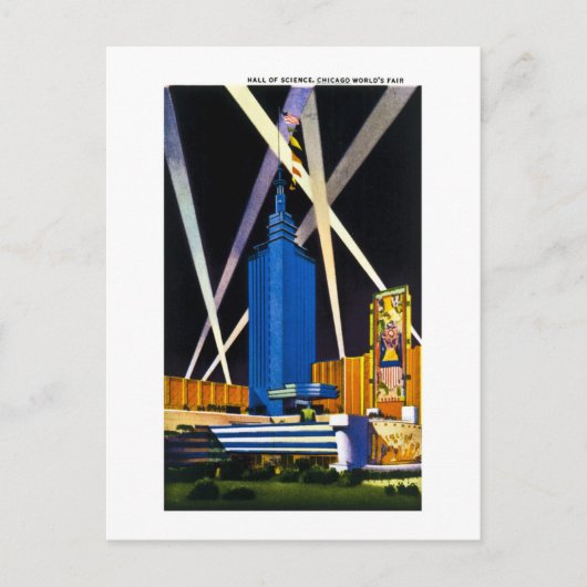 シカゴ万国博覧会の科学ホール ポストカード (正面)