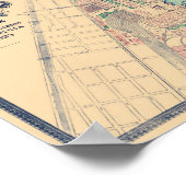 シカゴ万国博覧会 – コロンブス博覧会の地図 – ポスター (角)