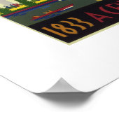 シカゴ万国博覧会 百年の進歩 1833-1933 ポスター (角)