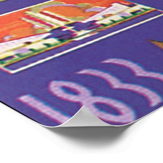 シカゴ世界博覧会のヴィンテージ旅行ポスター ポスター (角)