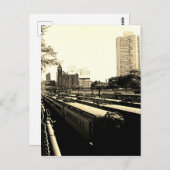 シカゴ中央鉄道駅 ICRR 1969 ポストカード (正面/裏面)