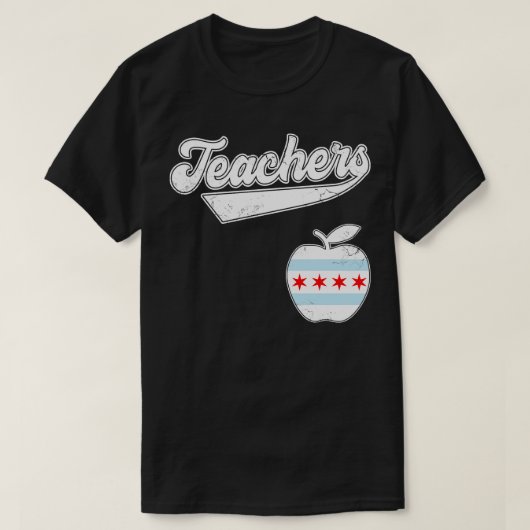 シカゴ先生基金Edのために未来の赤 Tシャツ (デザイン正面)