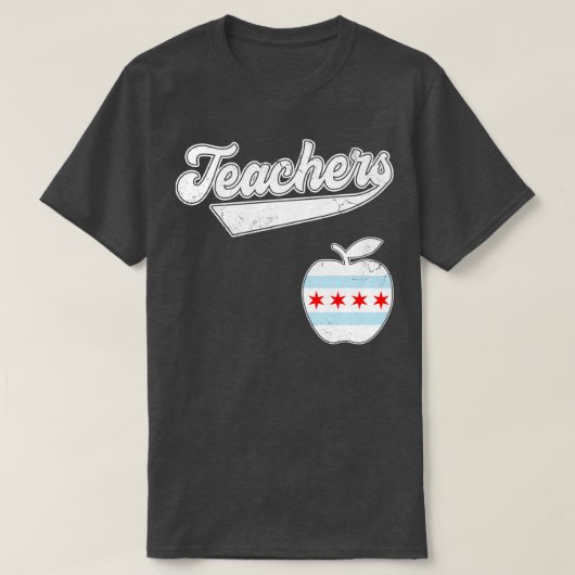 シカゴ先生基金Edのために未来の赤 Tシャツ (デザイン正面)