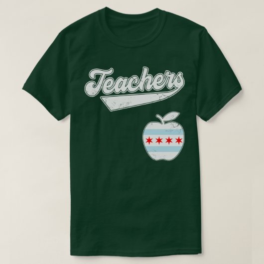 シカゴ先生基金Edのために未来の赤 Tシャツ (デザイン正面)