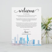 シカゴ冬のウェディングウィークエンドウェルカム旅程 (スタンド正面)