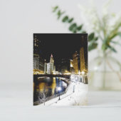シカゴ冬はがき ポストカード (スタンド正面)