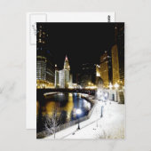 シカゴ冬はがき ポストカード (正面/裏面)