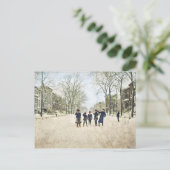 シカゴ冬季リンカーンパーク1897子供の色 ポストカード (スタンド正面)