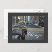 シカゴ冬葉書 ポストカード (正面/裏面)