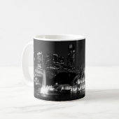 シカゴ助成公園グレースケールコーヒーマグ コーヒーマグカップ (正面左)