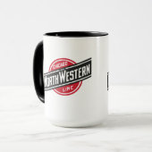 シカゴ北西部ヴィンテージ鉄道ロゴマグ マグカップ (正面左)