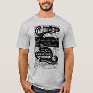 シカゴ北西部1898年シカゴからカリフォルニア Tシャツ