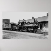 シカゴ及び北西部の鉄道蒸気機関車 ポスター (正面)