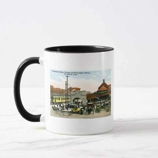 シカゴ及び北西鉄道、デモイン、アイオワ マグカップ (左)