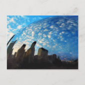 シカゴ反射、はがき ポストカード (正面)