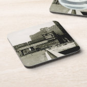 シカゴ商品マートトロリートレインウォーター色 コースター (左側)