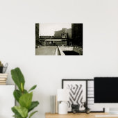 シカゴ商品マートトロリートレインウォーター色 ポスター (ホームオフィス)