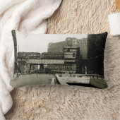 シカゴ商品マートトロリートレインウォーター色 ランバークッション (ブランケット)