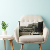 シカゴ商品マートトロリートレインウォーター色 ランバークッション (椅子)