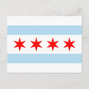 シカゴ国旗のはがき ポストカード