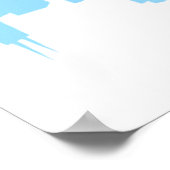 シカゴ国旗のスカイライン ポスター (角)