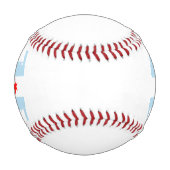 シカゴ国旗のスカイライン 野球ボール (正面)